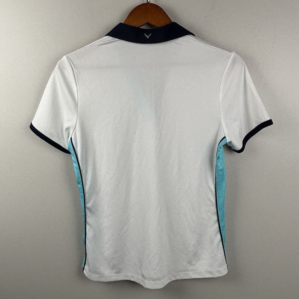 Callaway Opti Dri Womens Short Sleeve Stretch Golf Shirt Polo Medium 9&8 Logo - Picture 6 of 7